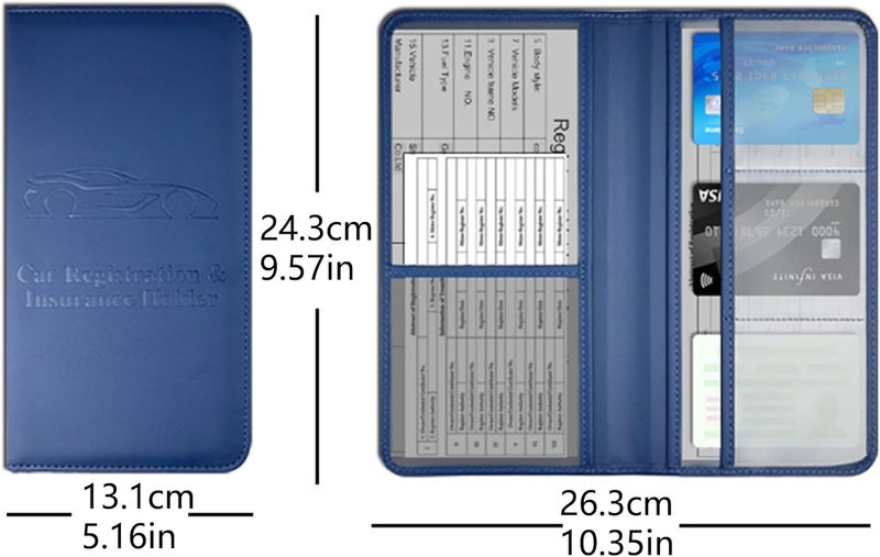 OBDMASTER Pink Car Registration & Insurance Card Holder for Glove Box Organizer Vehicle License Document Auto Truck Comparment Interior Accessories Case - Image 3